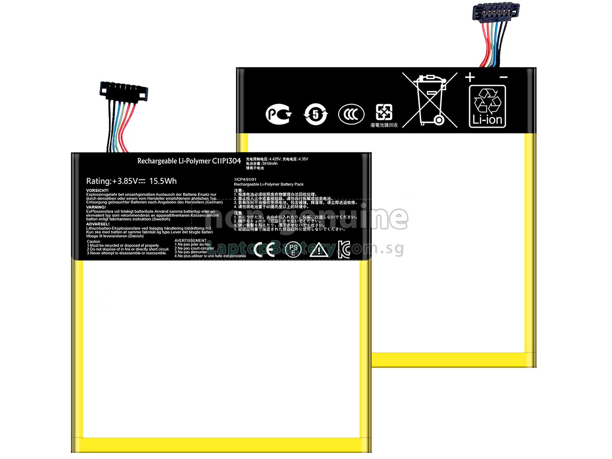 replacement Asus C11P1304 battery