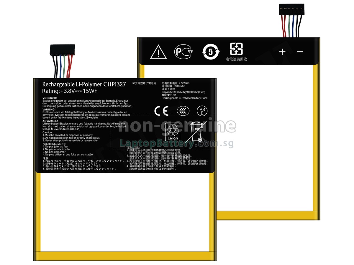 replacement Asus C11P1327 battery