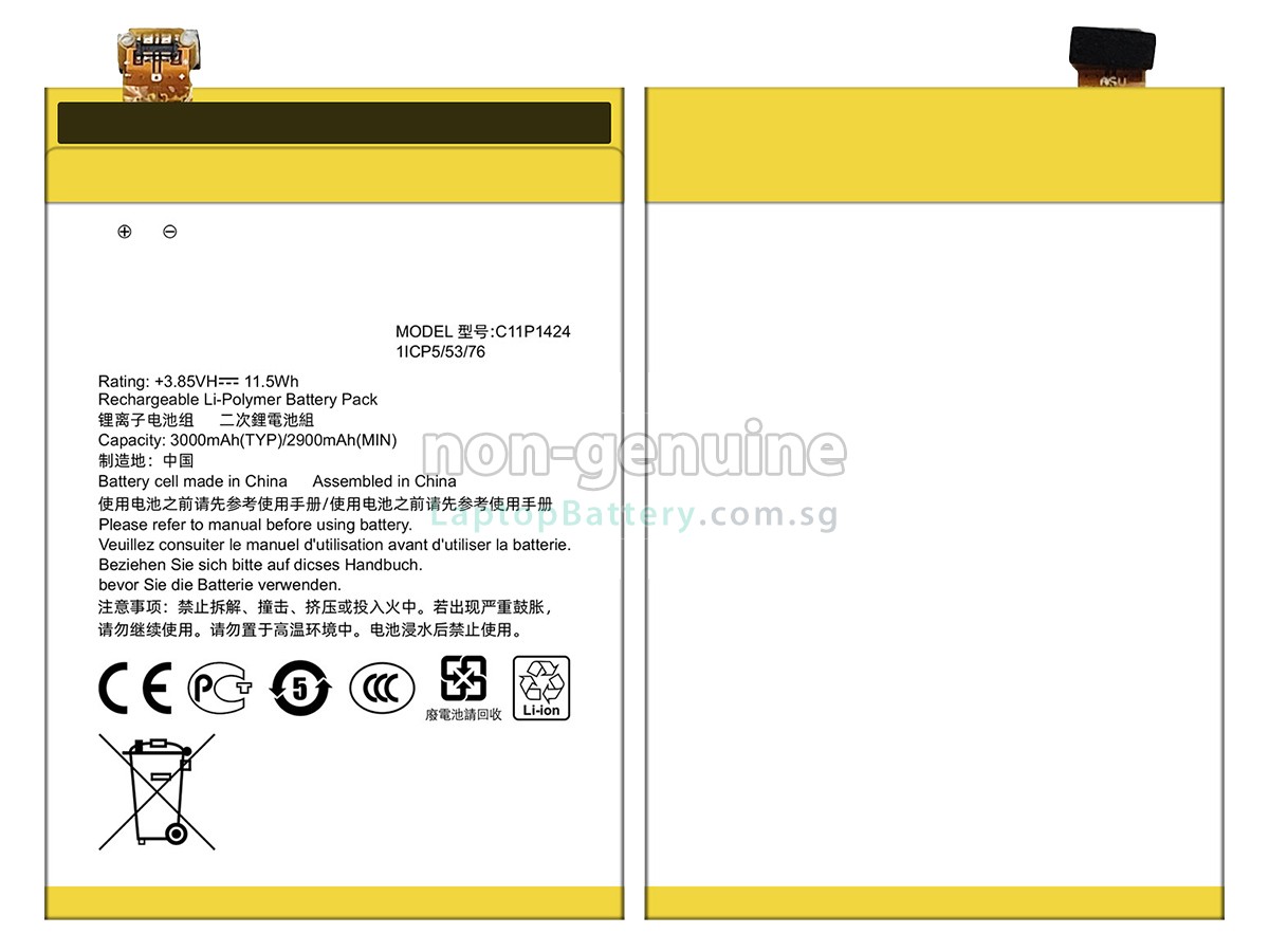 replacement Asus Z008D battery