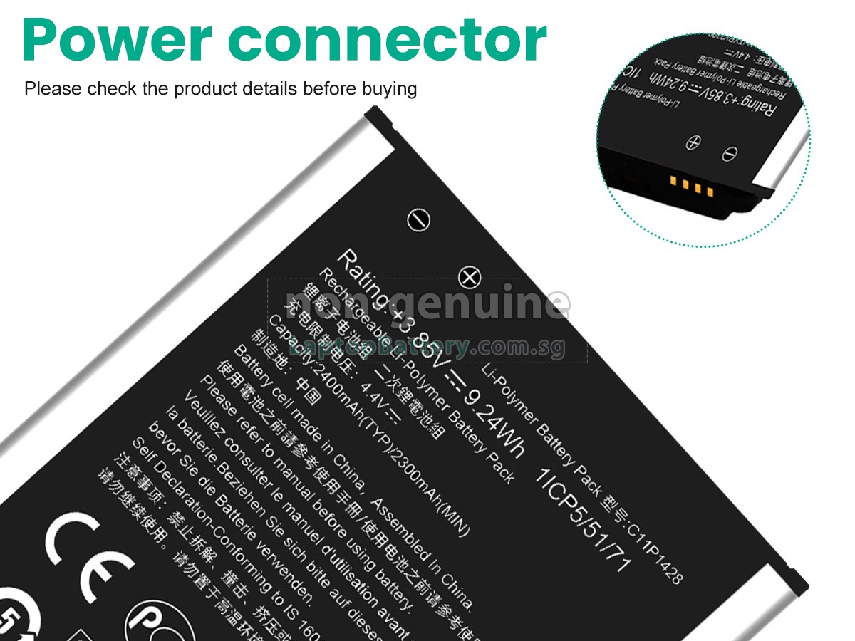 replacement Asus ZE550KL battery