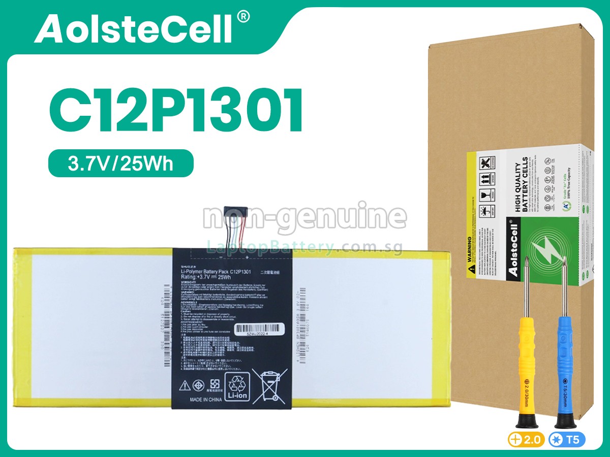 replacement Asus C12P1301 battery