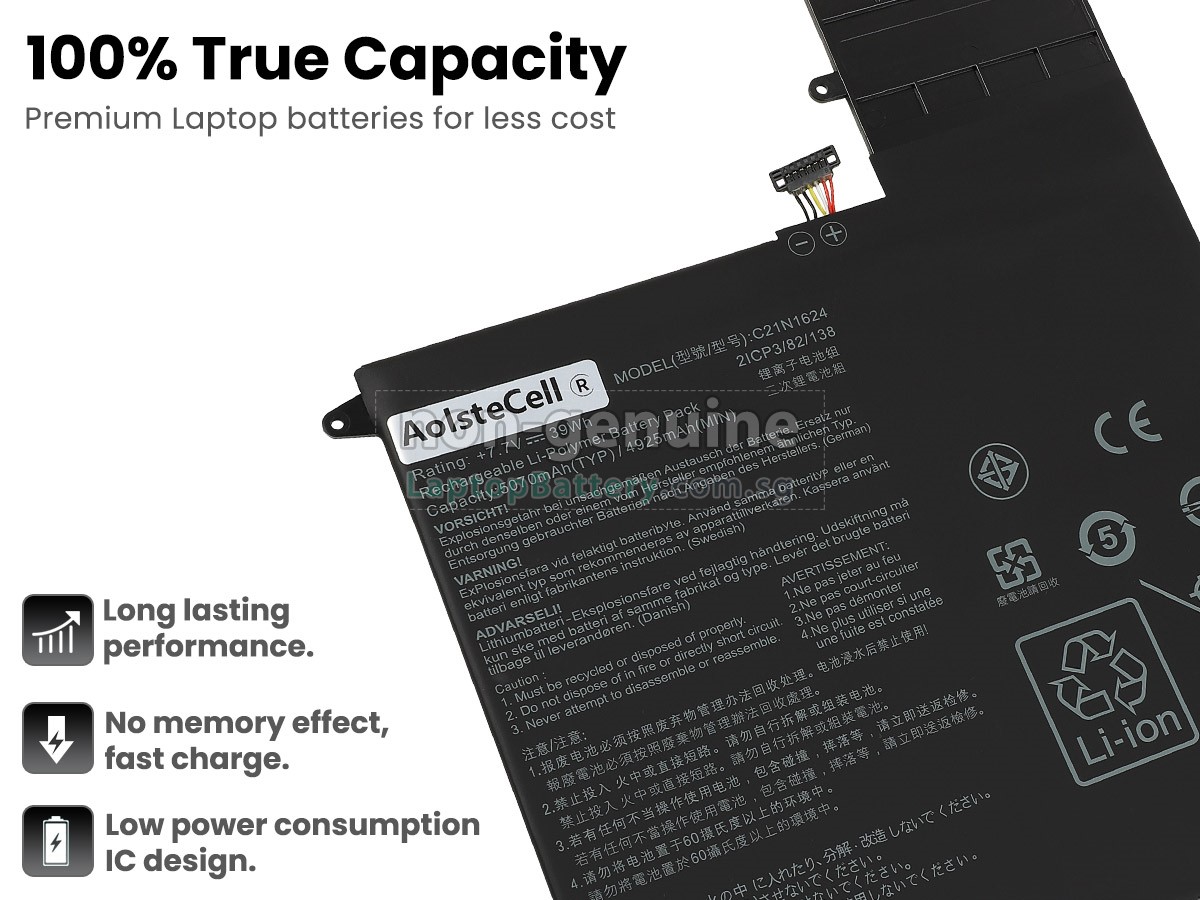 replacement Asus ZenBook Flip S UX370UA-0101B7 battery