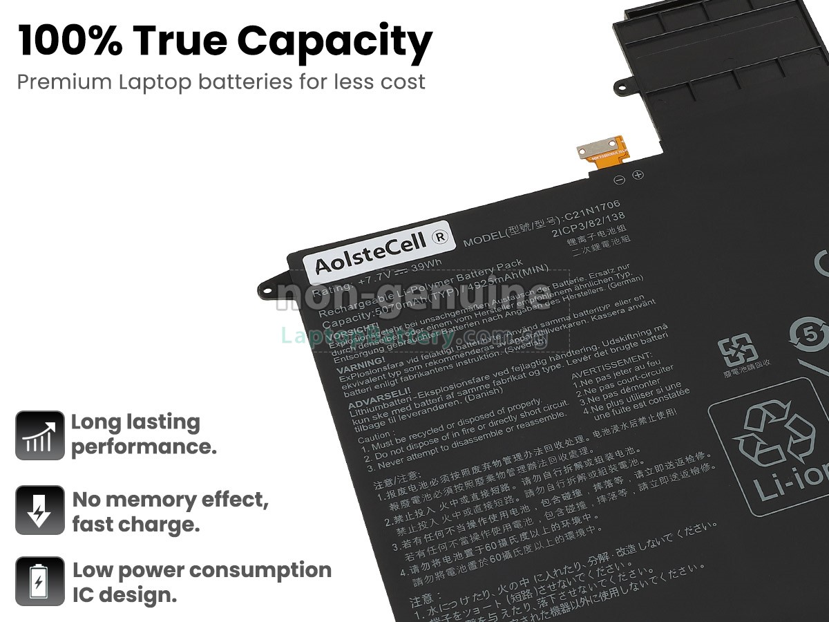 replacement Asus ZenBook Flip S UX370UA-C4220T battery