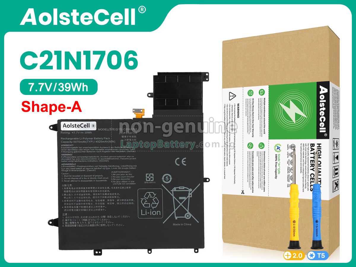 replacement Asus C21N1706(2ICP3/82/138) battery