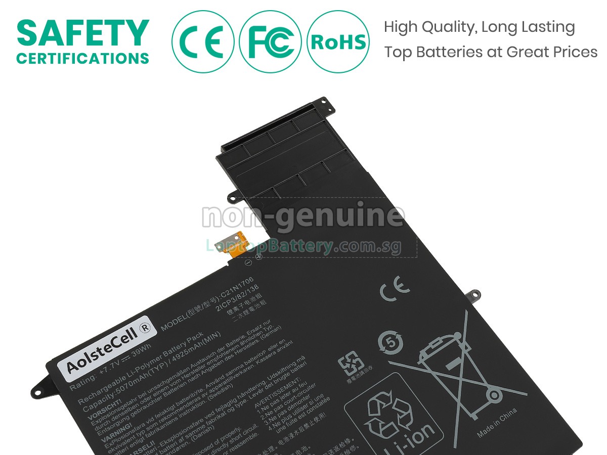 replacement Asus C21N1706(2ICP3/82/138) battery