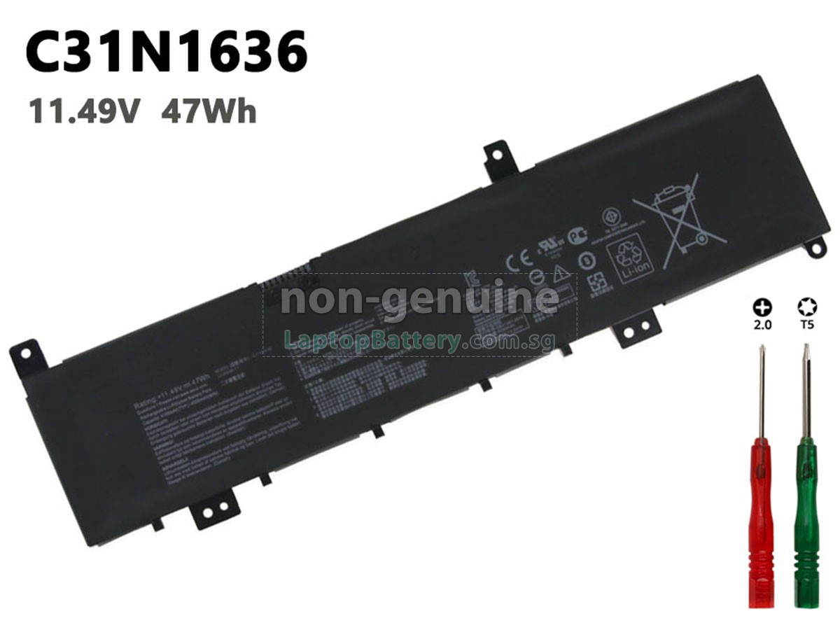 Battery for Asus VivoBook Pro 15 N580VDFI137T,replacement Asus