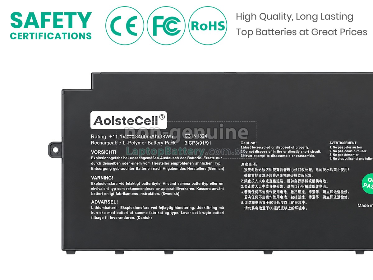 replacement Asus Chromebook Flip C433TA-AJ0147 battery