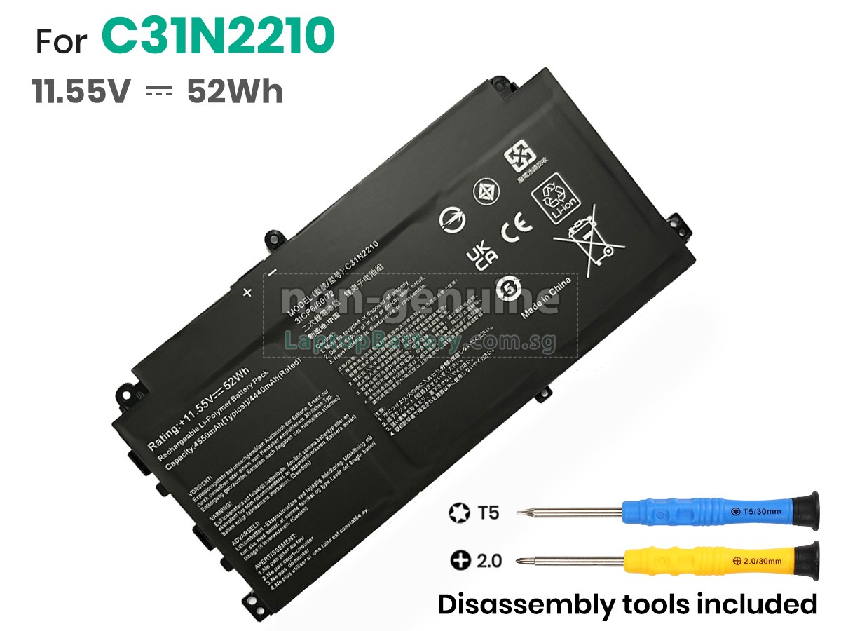 replacement Asus C31N2210 battery