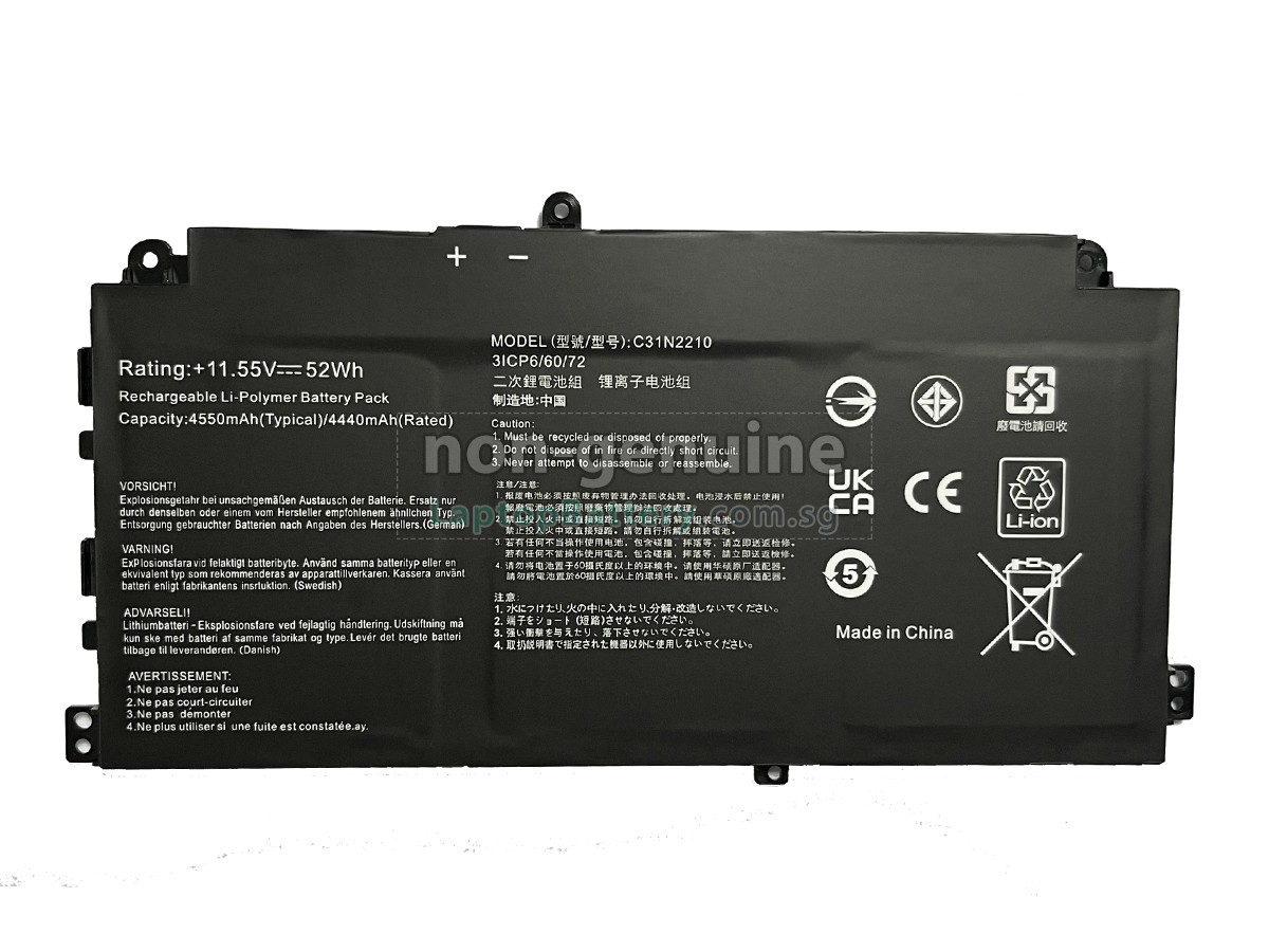 replacement Asus C31N2210 battery