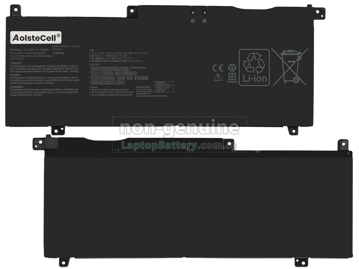 replacement Asus C31N2310 battery