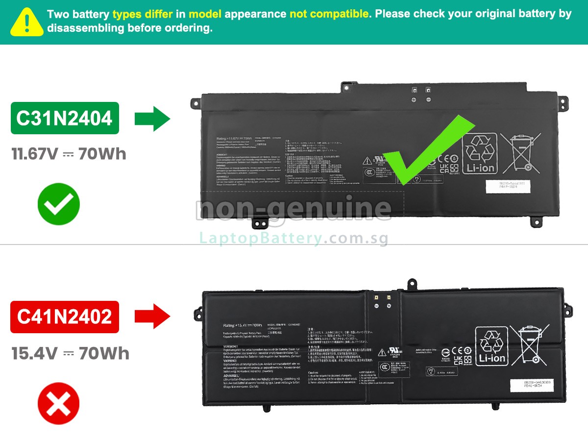 replacement Asus VivoBook S16 S3607QA battery
