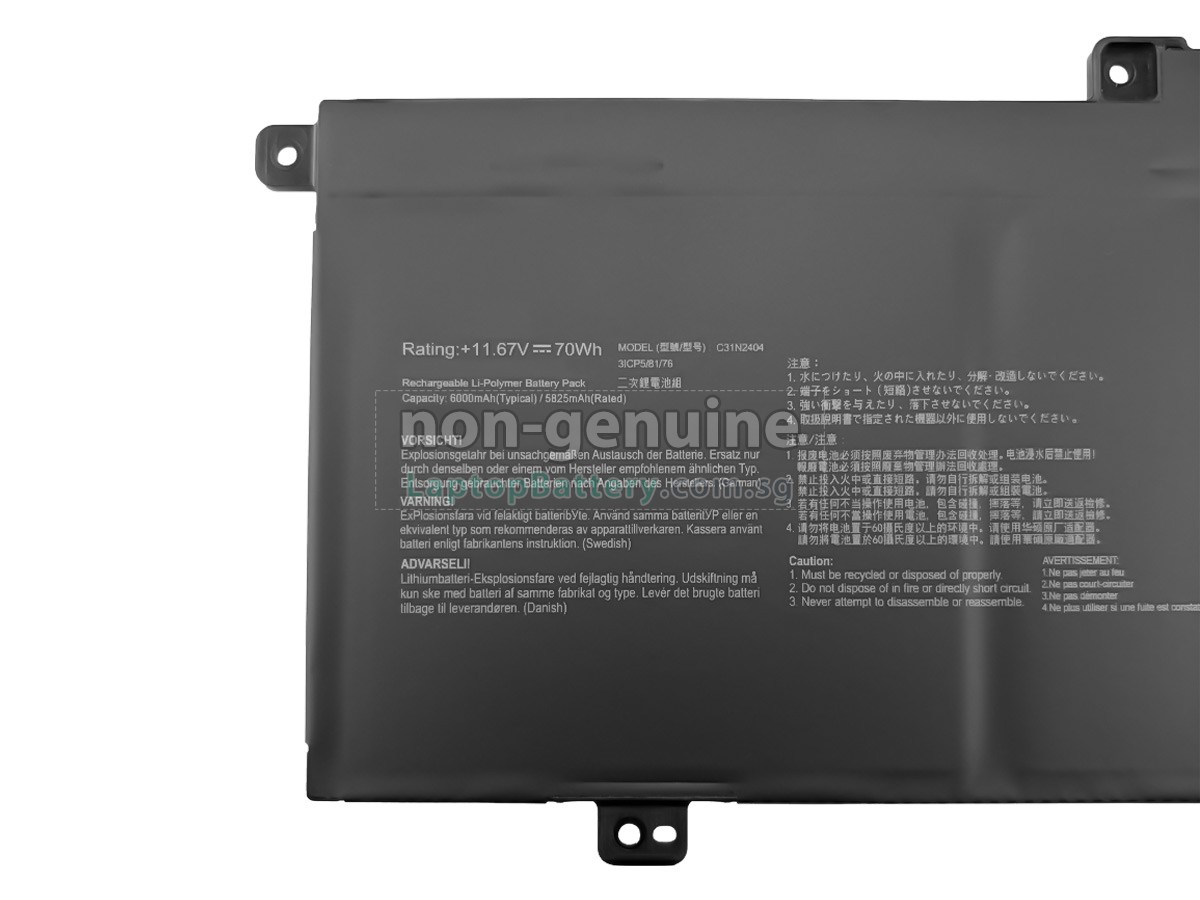 replacement Asus VivoBook S16 S3607QA battery