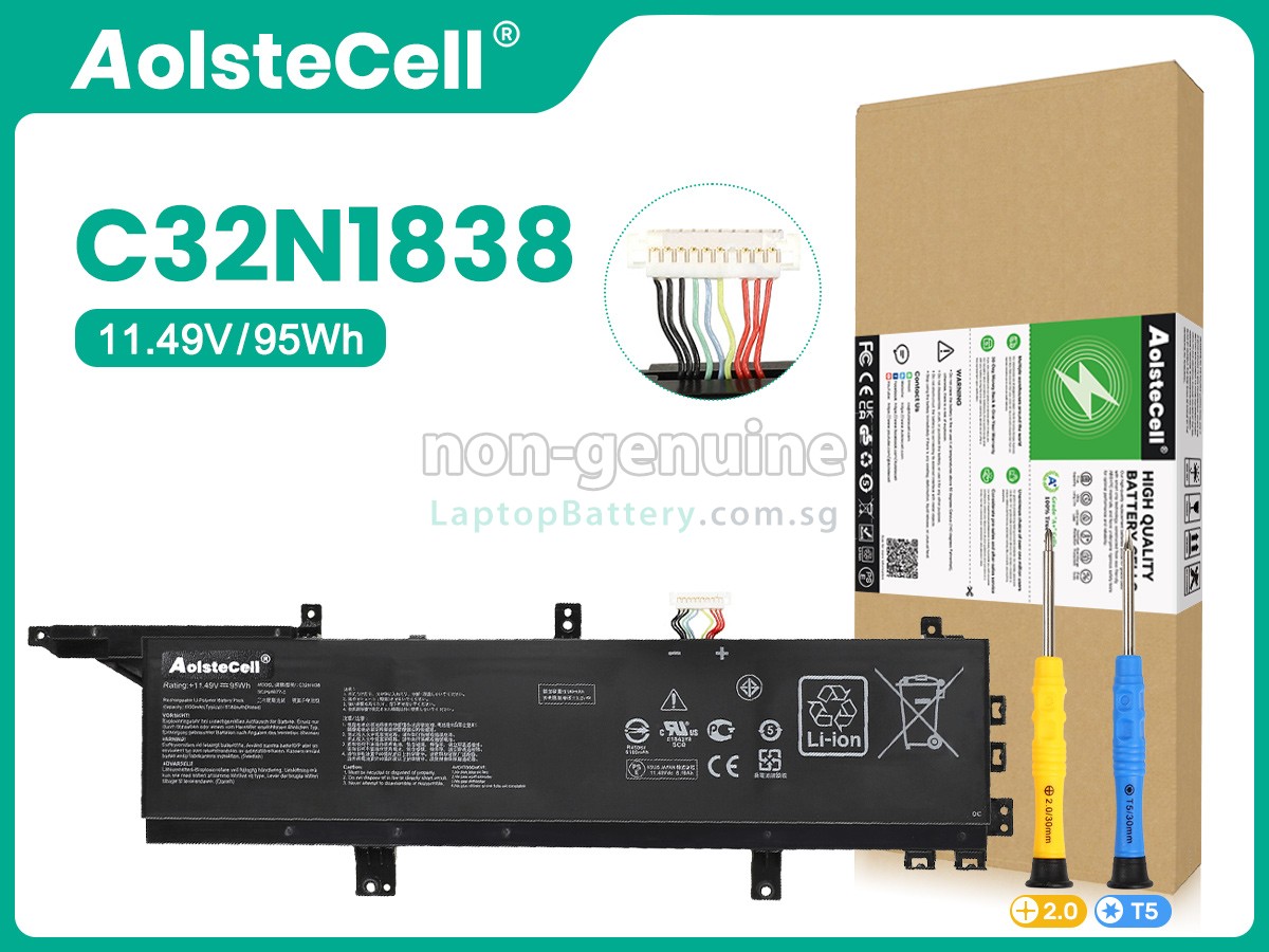 replacement Asus ProART STUDIOBook Pro X W730G2T battery