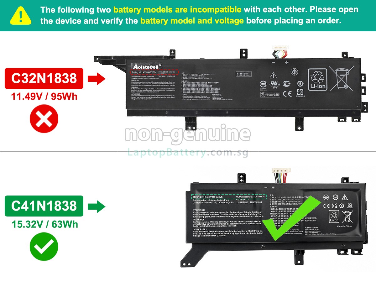 replacement Asus ProART STUDIOBook Pro X W730G2T battery
