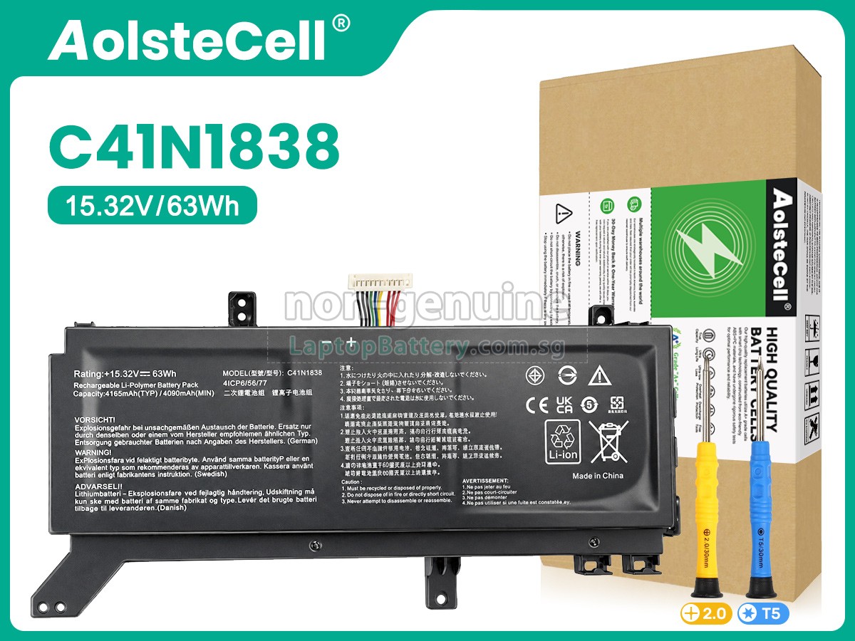 replacement Asus ProART STUDIOBook Pro X W730G2T battery