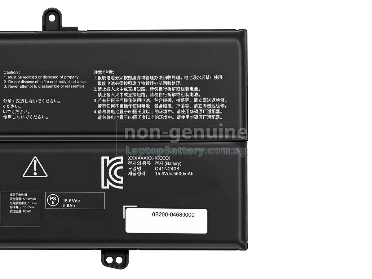 replacement Asus C41N2408 battery