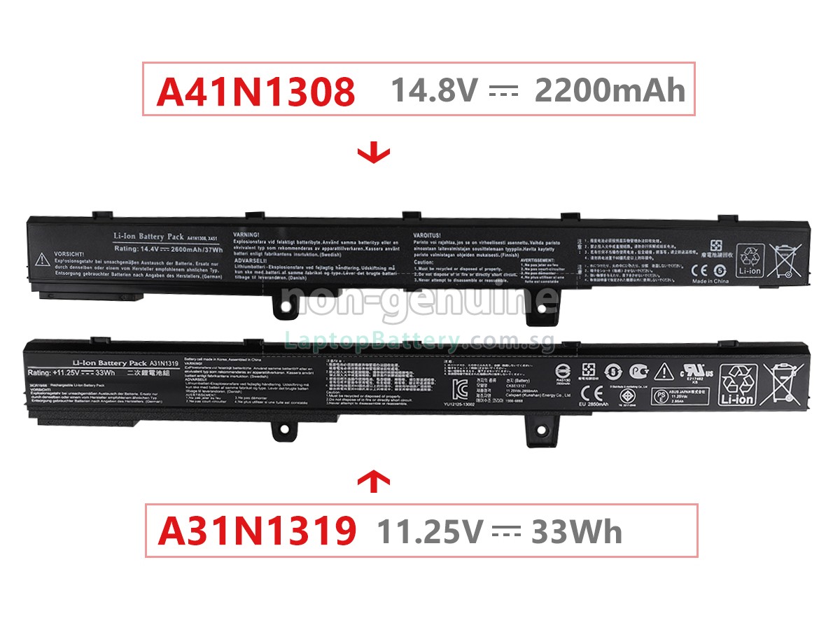 replacement Asus X551MAV-SX391B battery