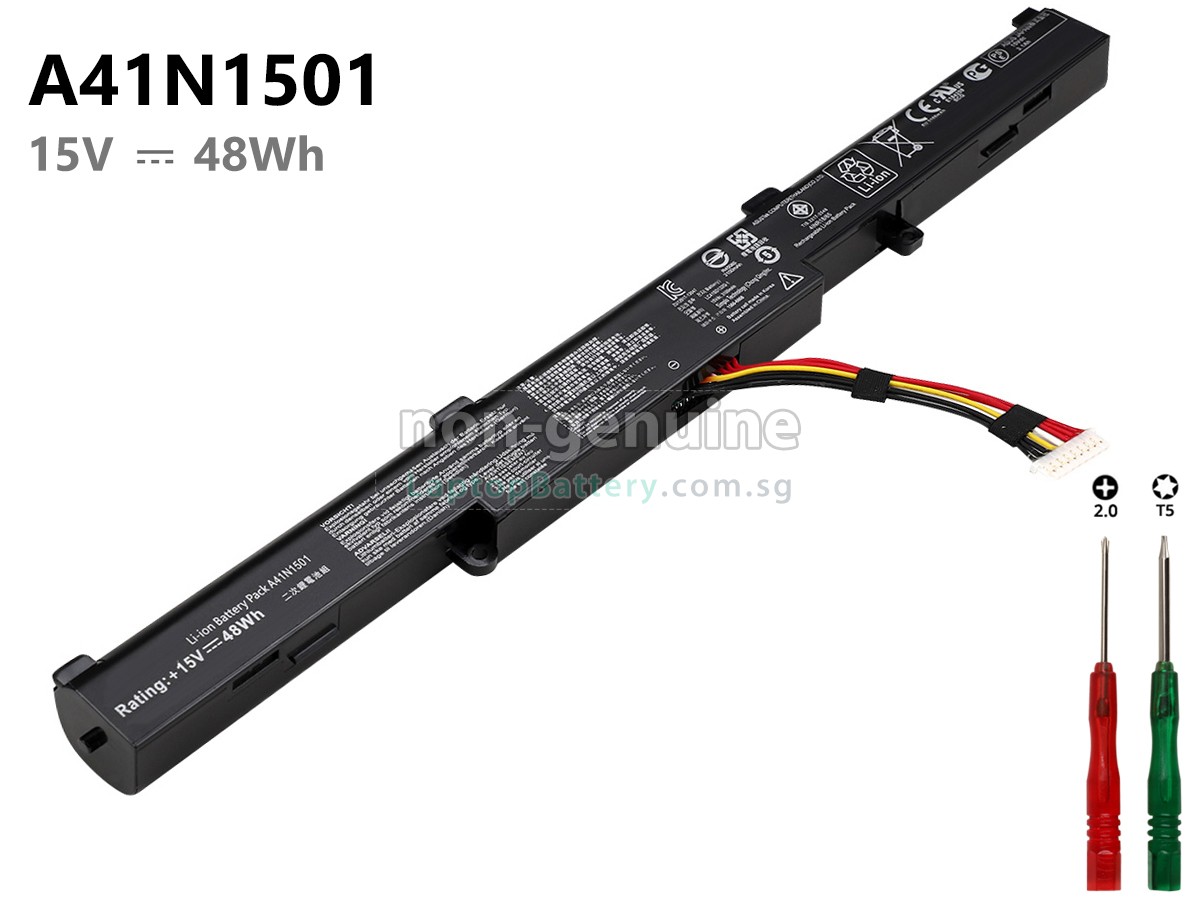 replacement Asus GL752VW-T4517D battery