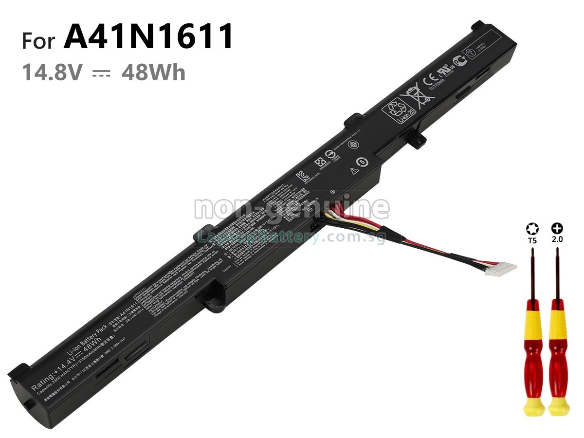 replacement Asus GL553VD-FY124T battery