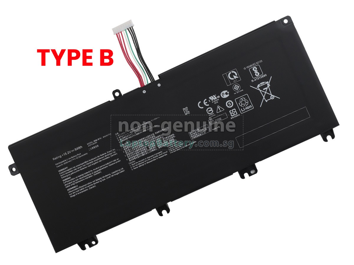 replacement Asus FX705GD battery
