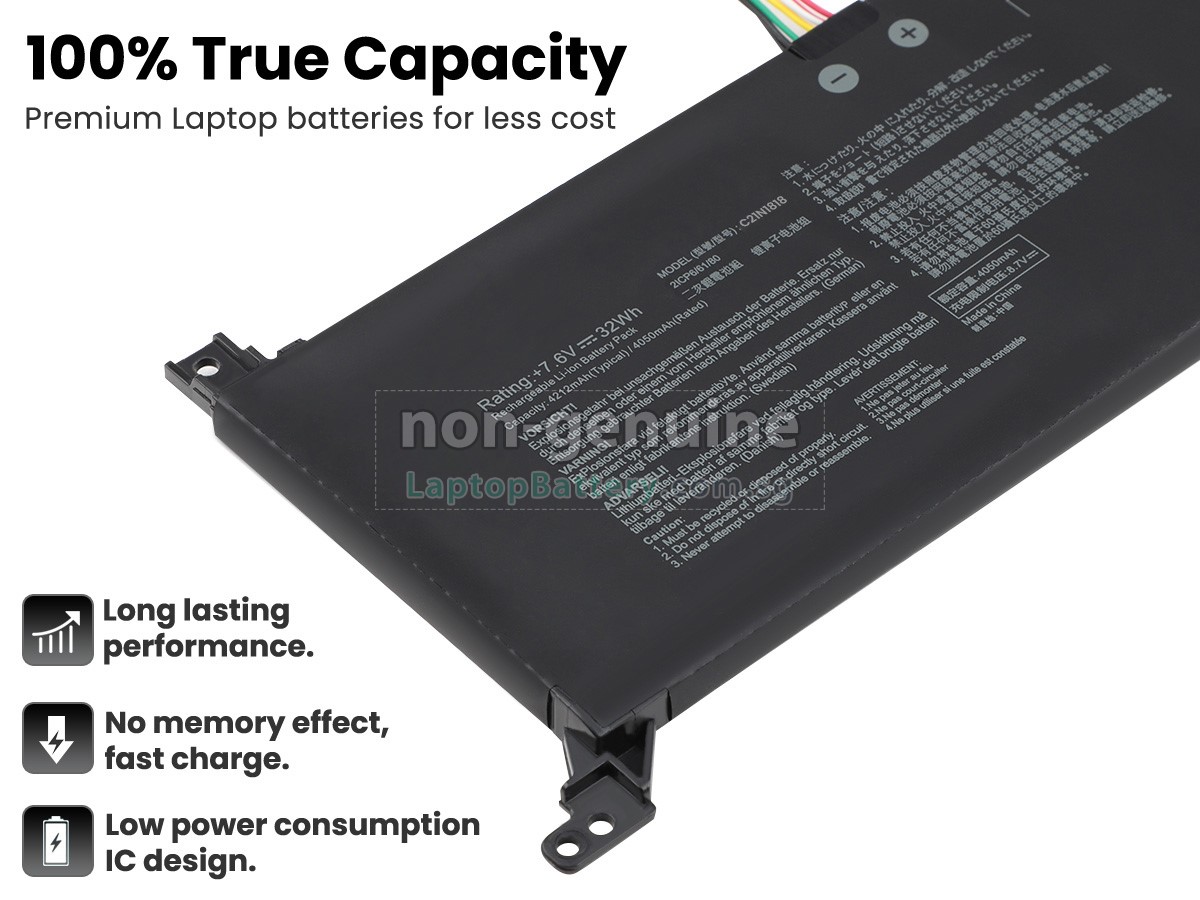 replacement Asus VivoBook A412FA battery