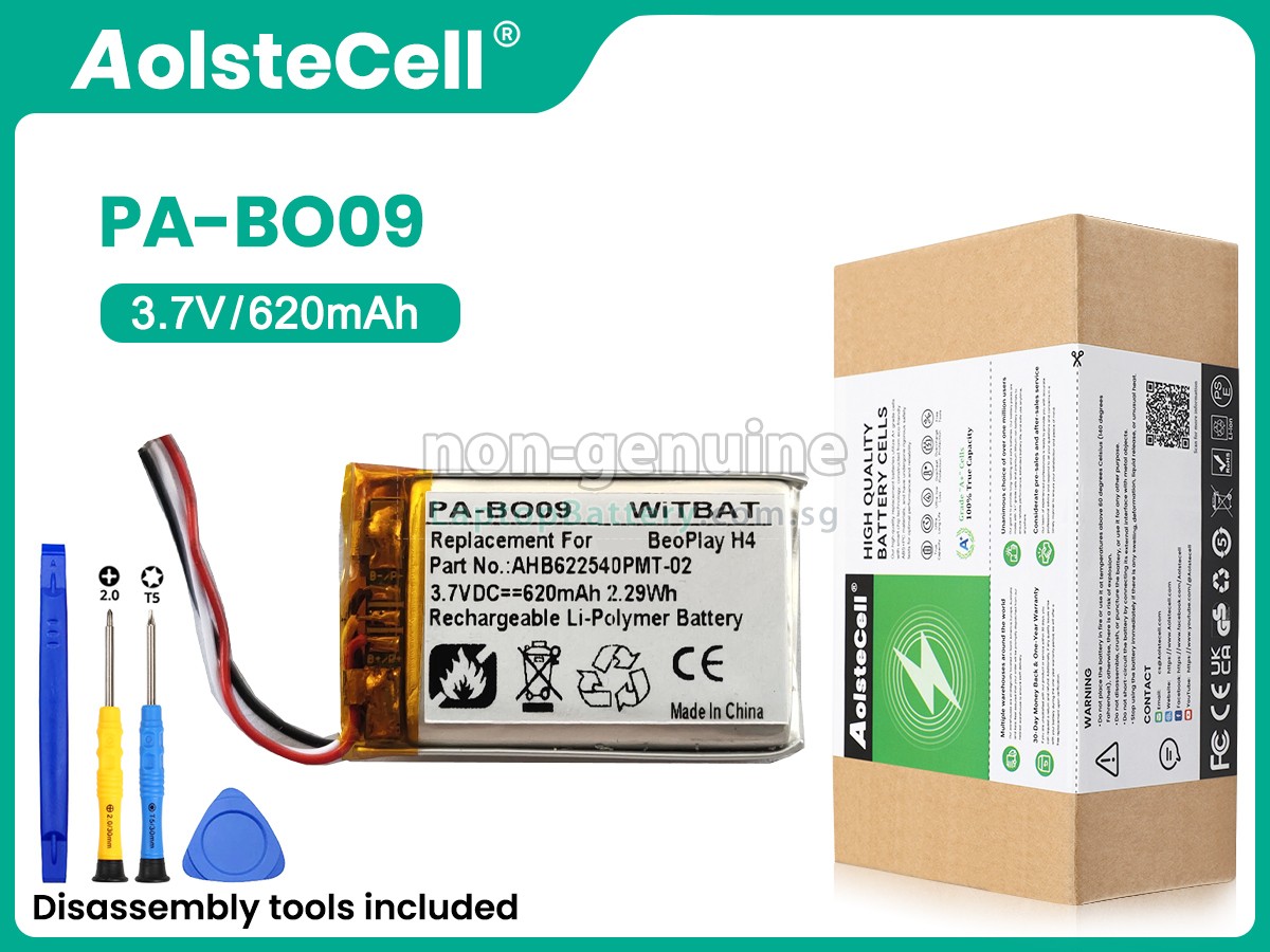 replacement Bang Olufsen AHB622540PMT-02 battery