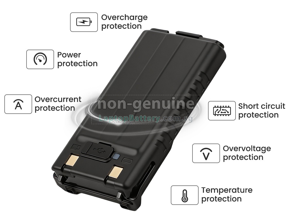 replacement Baofeng GM-5RH battery