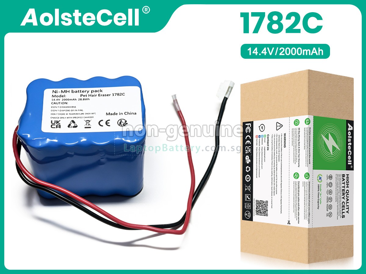 replacement Bissell PET HAIR ERASER 1782C battery