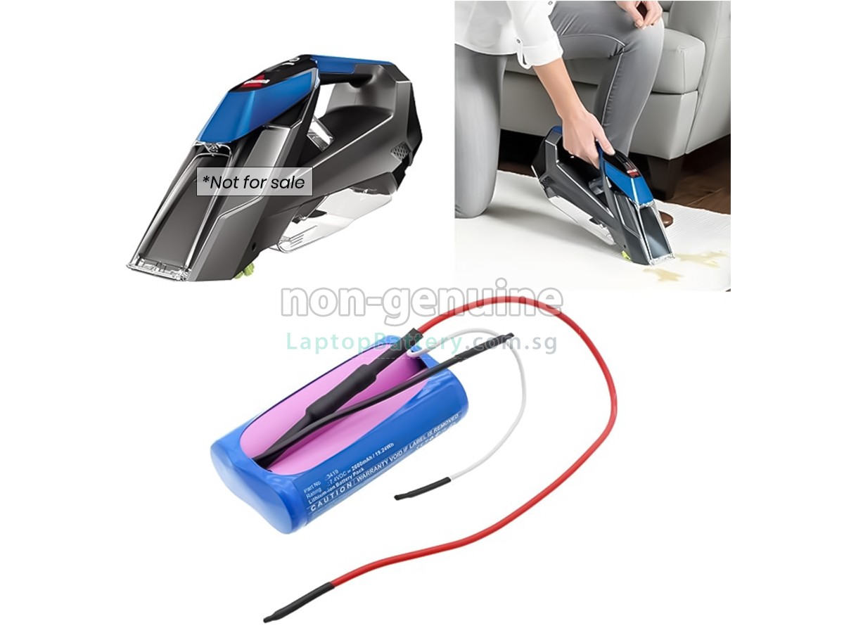 replacement Bissell PET STAIN ERASER 20037 battery