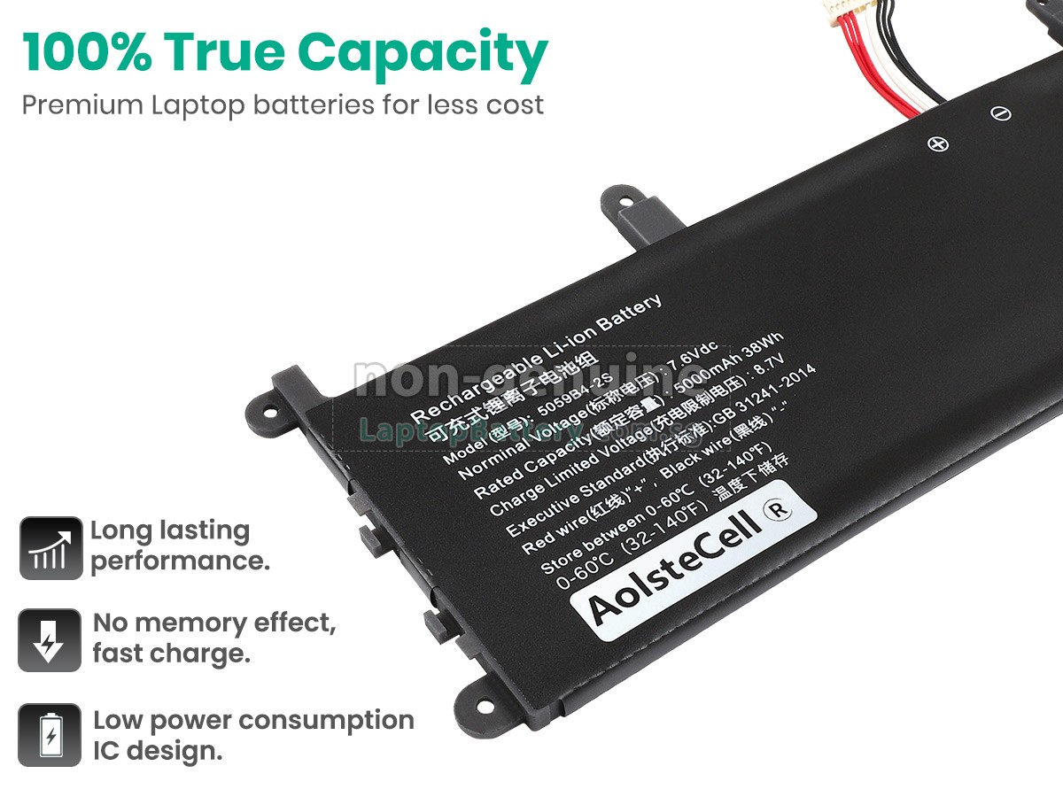 replacement CHUWI 059B4-2S1P(2ICP5/59/115) battery