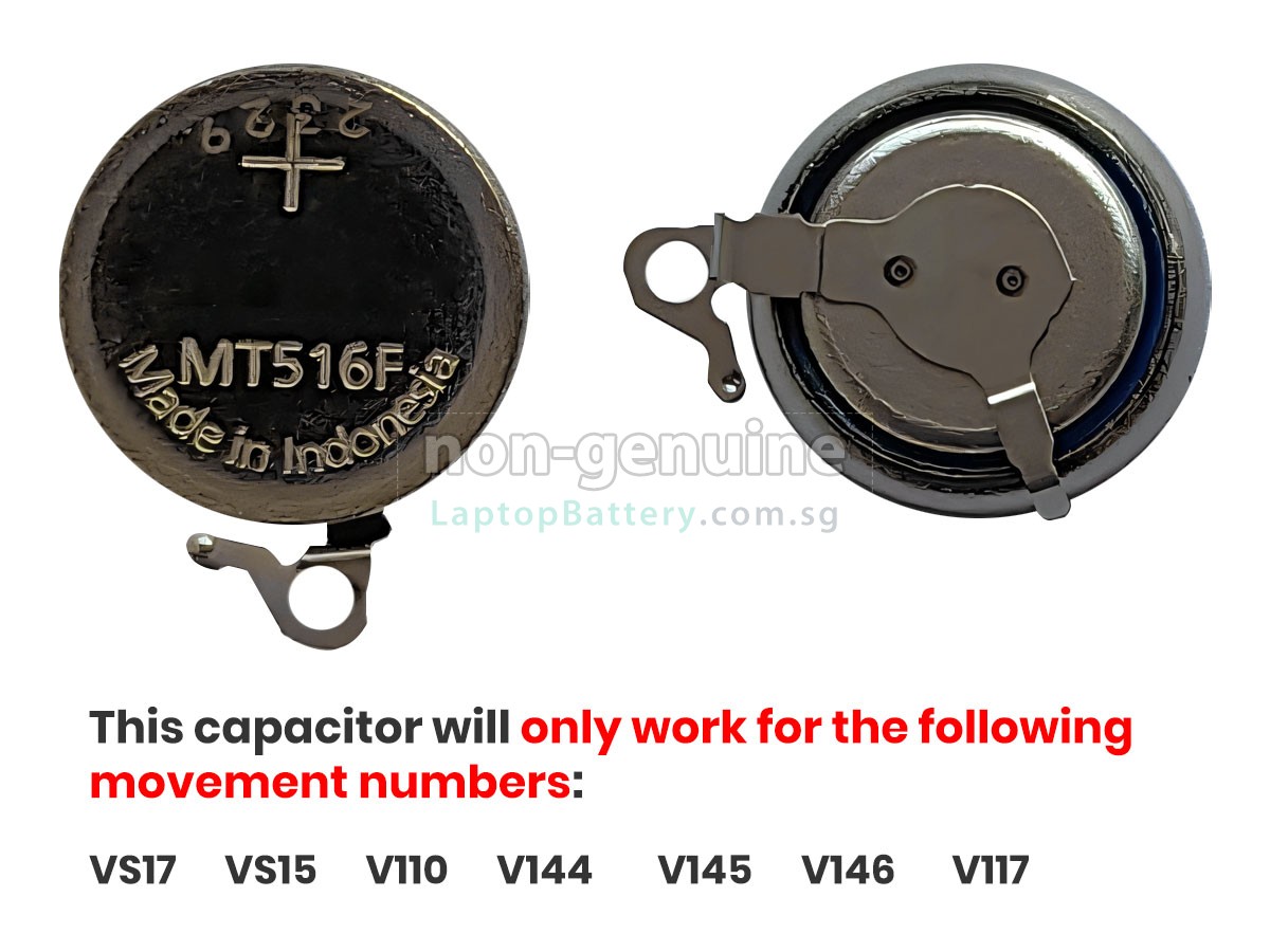 replacement CITIZEN MT516F battery