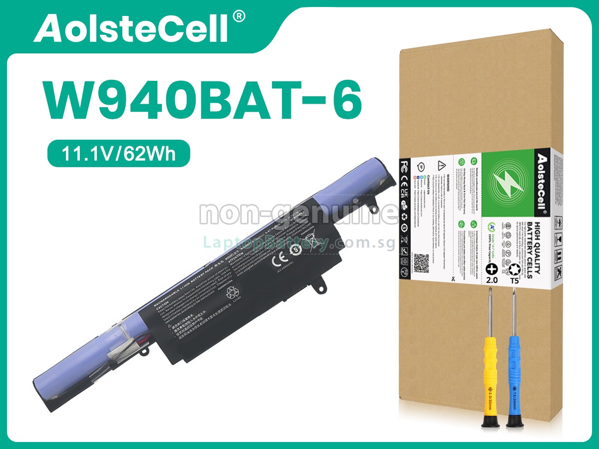 replacement Clevo 6-87-W940S-4274 battery
