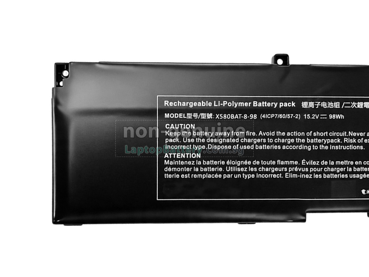 replacement Clevo X580BAT-8-98 battery