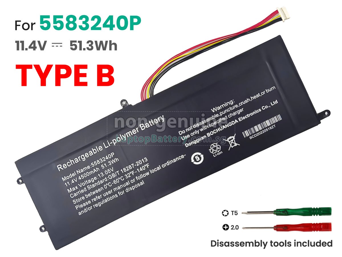 replacement Cooyes 5583240P battery