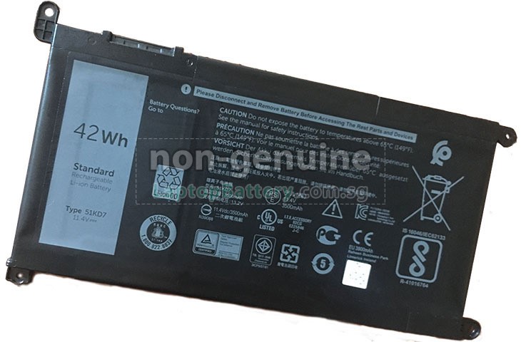 Battery For Dell Chromebook 11 3180 Replacement Dell Chromebook 11 3180 Laptop Battery From Singapore 42wh 3 Cells
