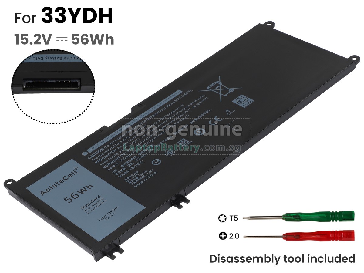 replacement Dell P76F001 battery