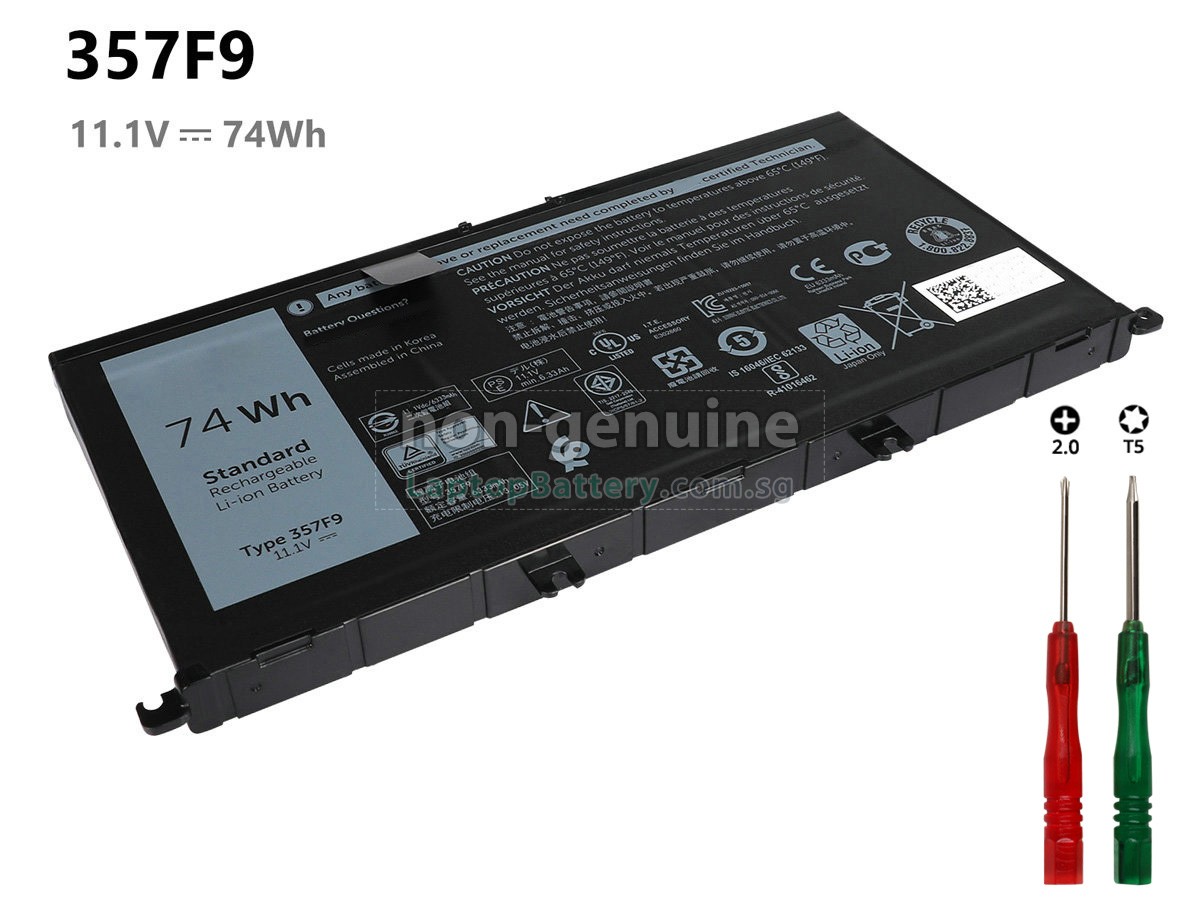 replacement Dell Inspiron 15 7567 battery