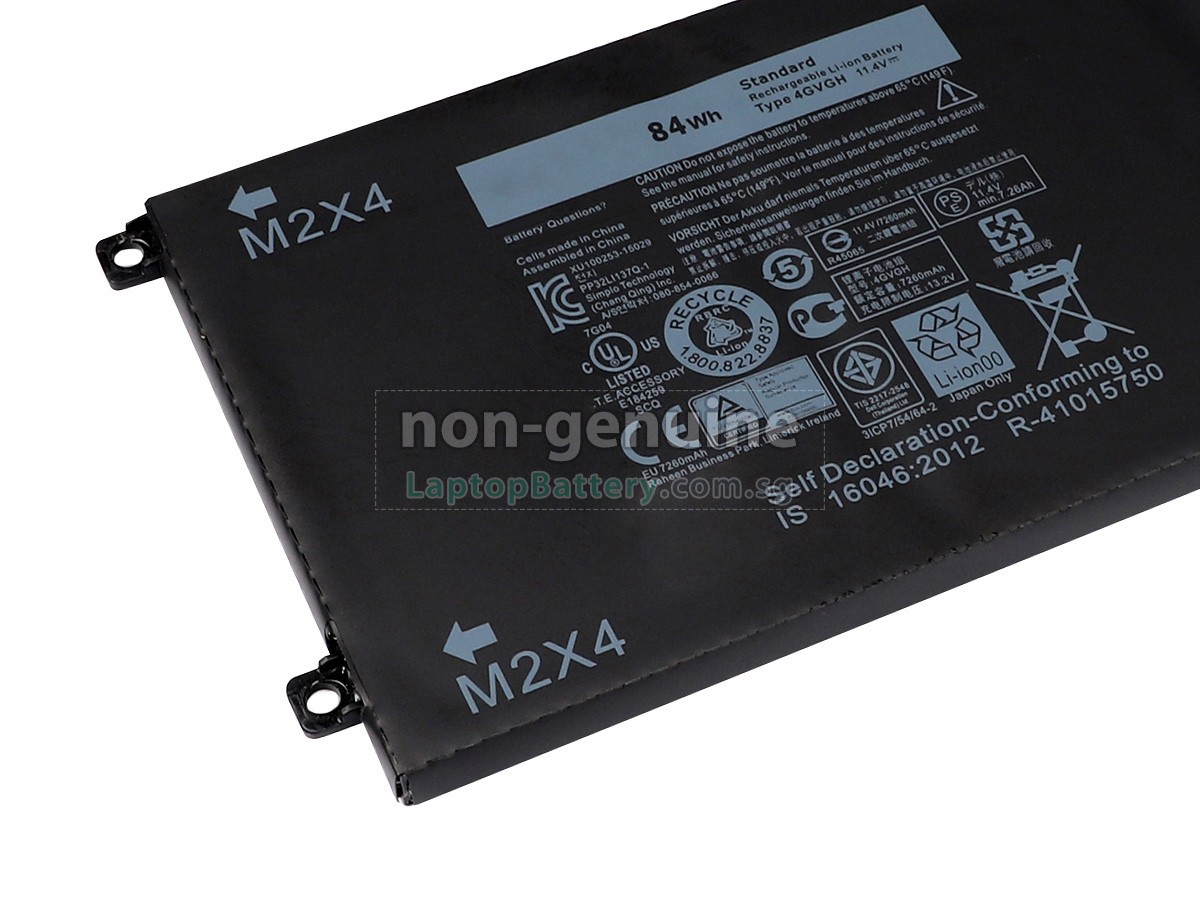 replacement Dell XPS 15 9550 battery