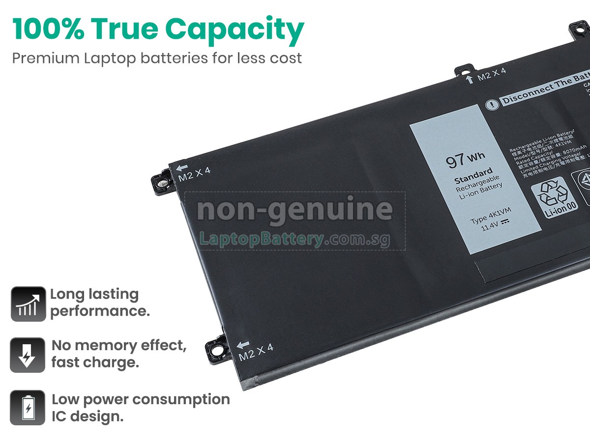 replacement Dell P102F003 battery
