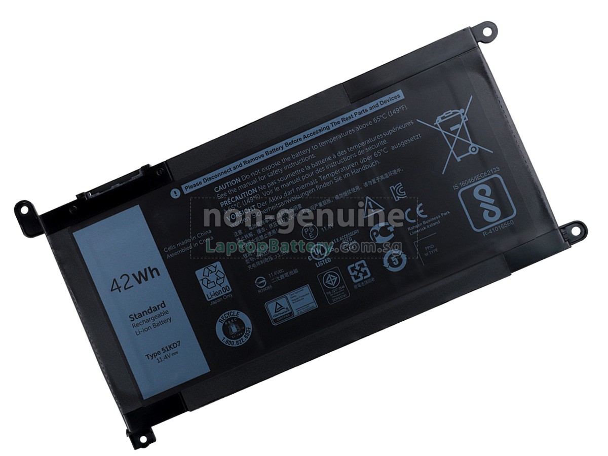 replacement Dell Chromebook 11 3181 2-IN-1 battery