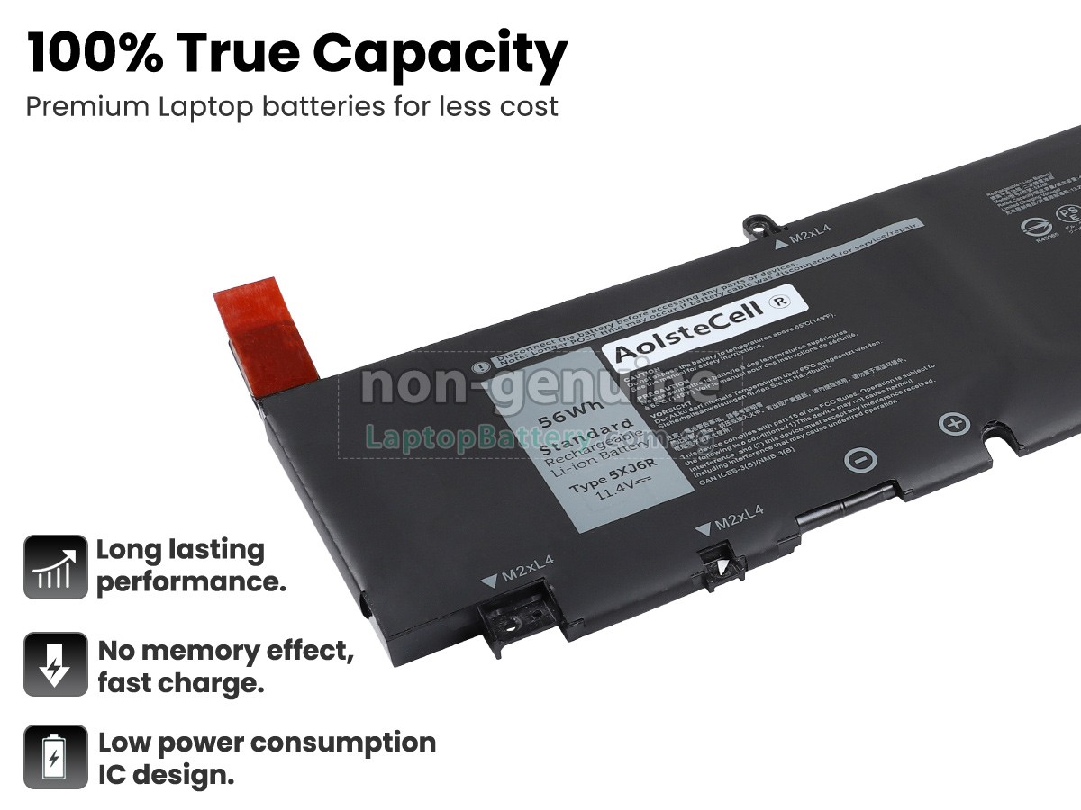 replacement Dell 5XJ6R battery