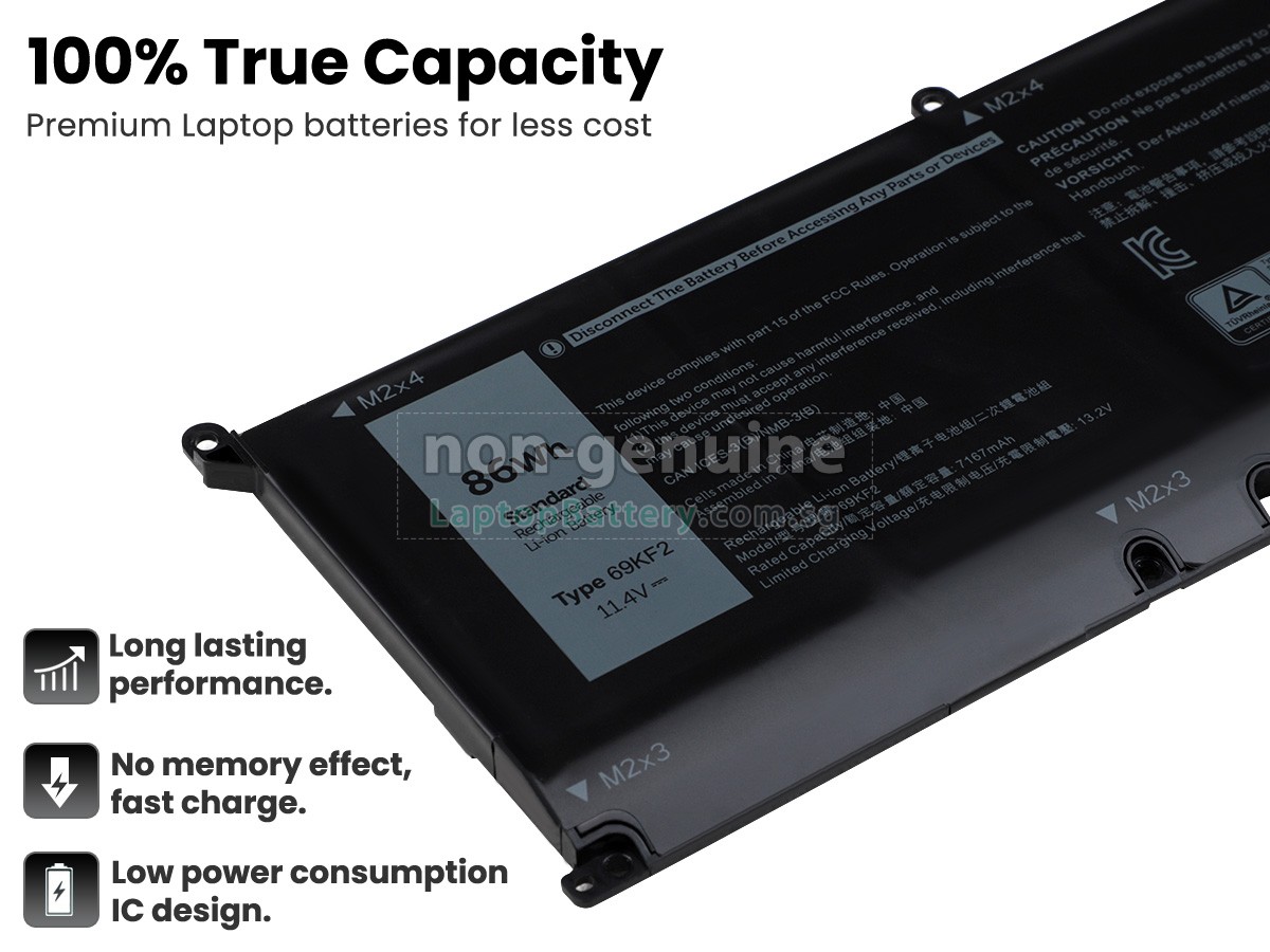 replacement Dell 69KF2 battery