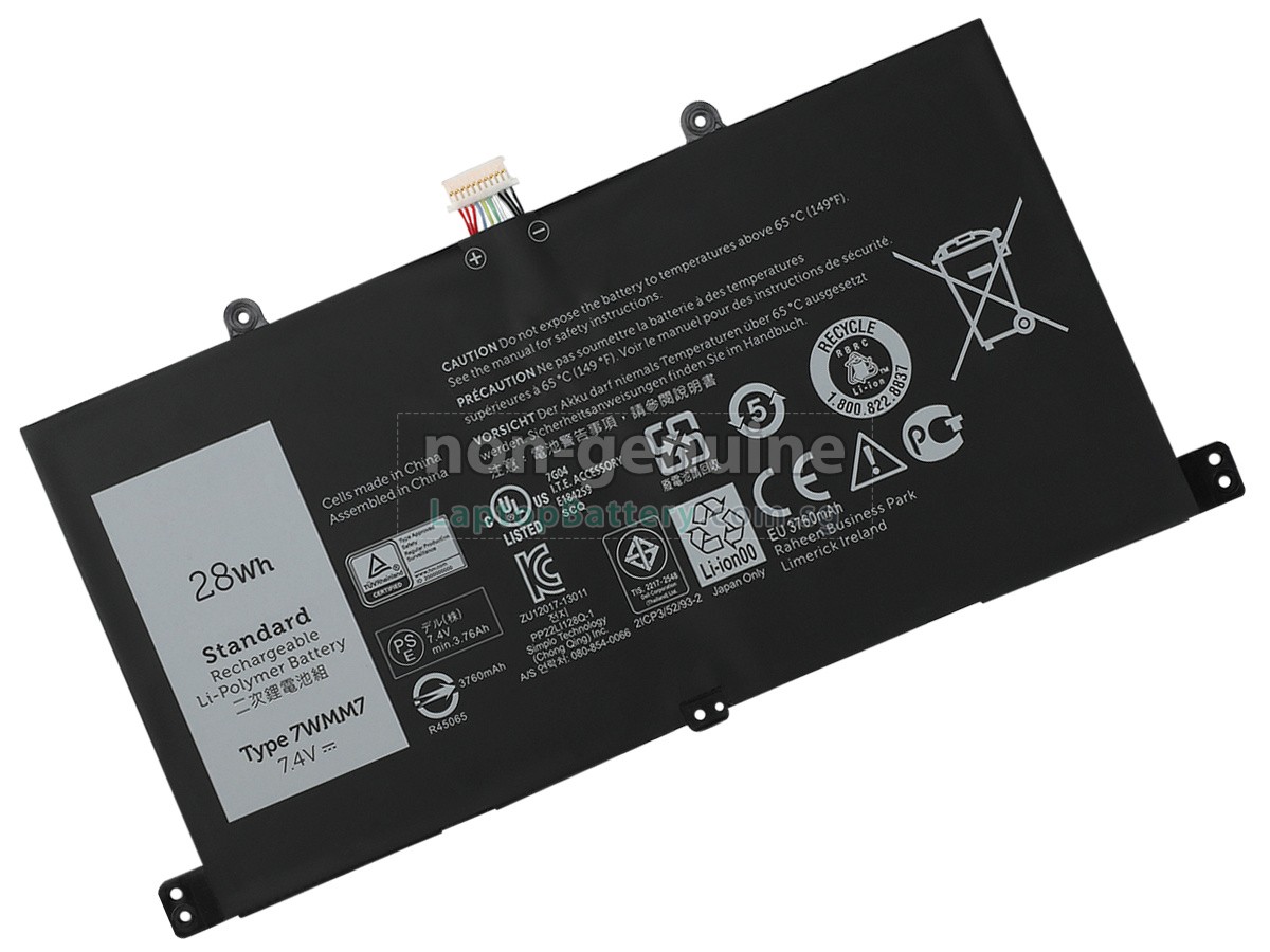 replacement Dell 7WMM7 battery