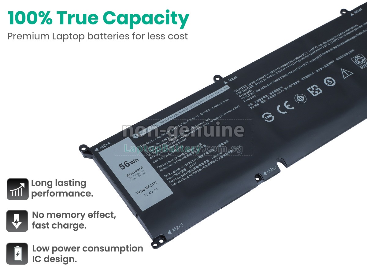 replacement Dell 8FCTC battery