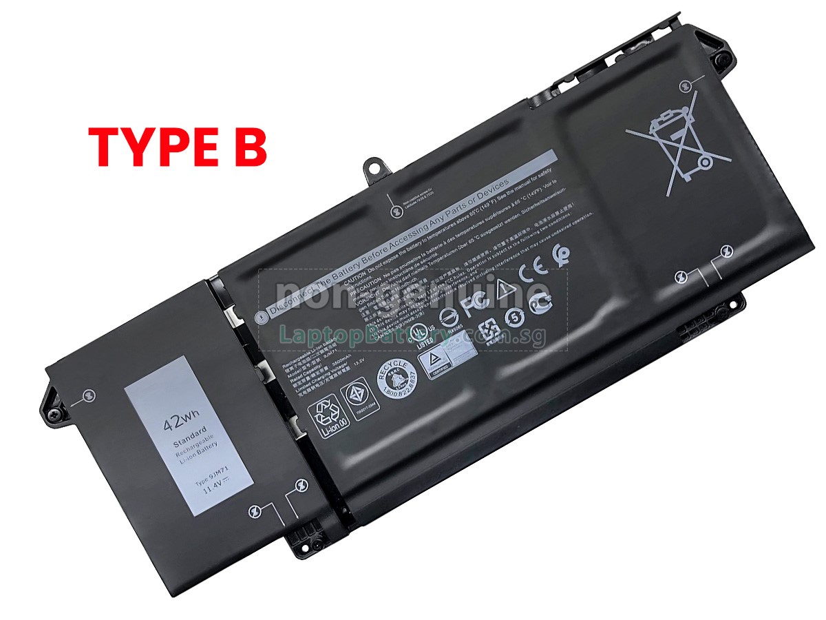 Battery for Dell Latitude 5320,replacement Dell Latitude 5320 laptop  battery from Singapore(63Wh,4 cells)