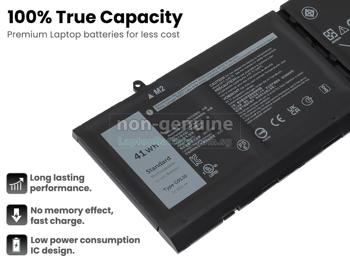 replacement Dell 451-BCUQ battery