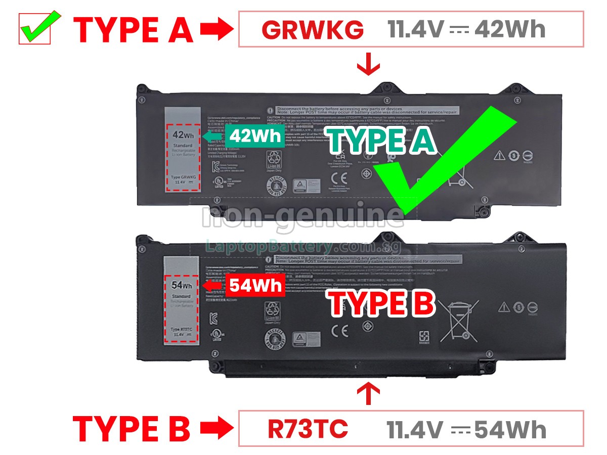 replacement Dell JTG7N battery