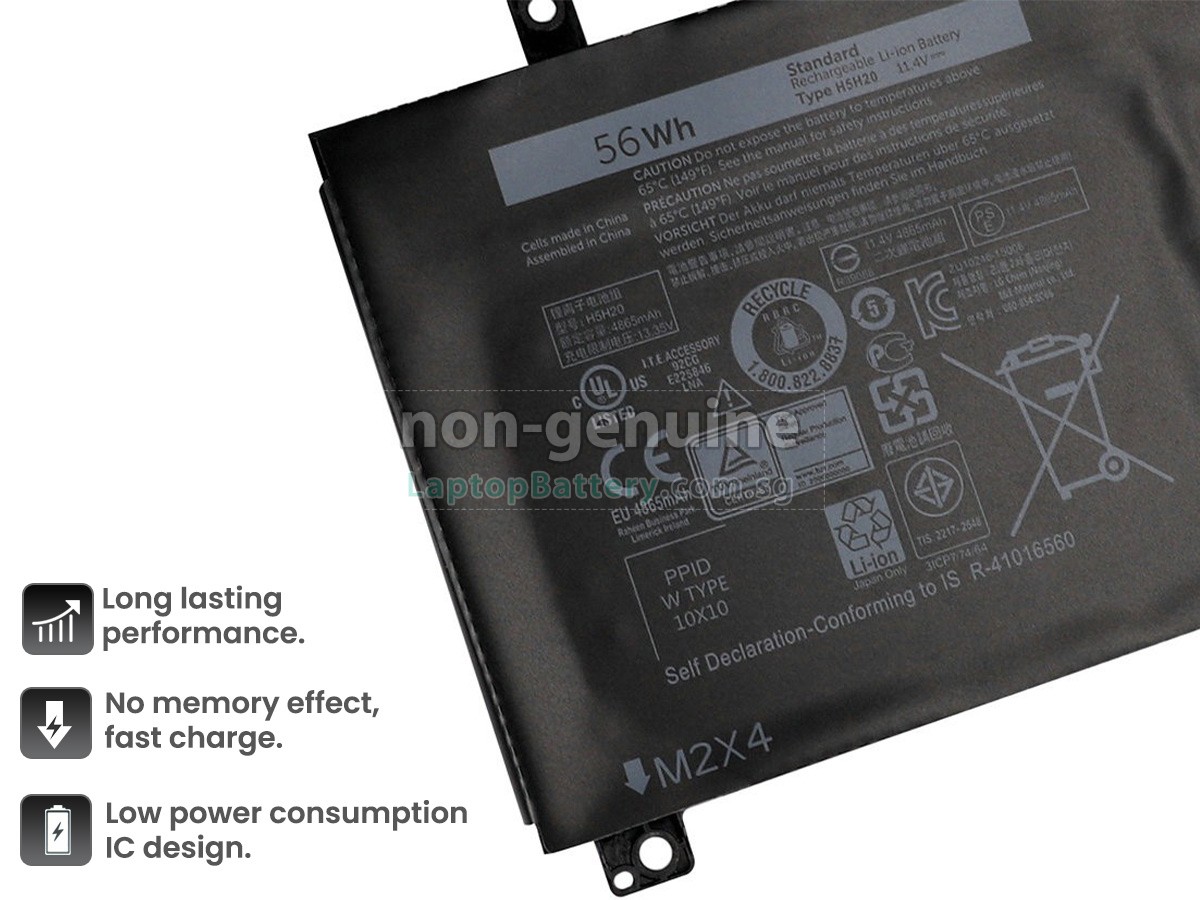 replacement Dell P102F003 battery