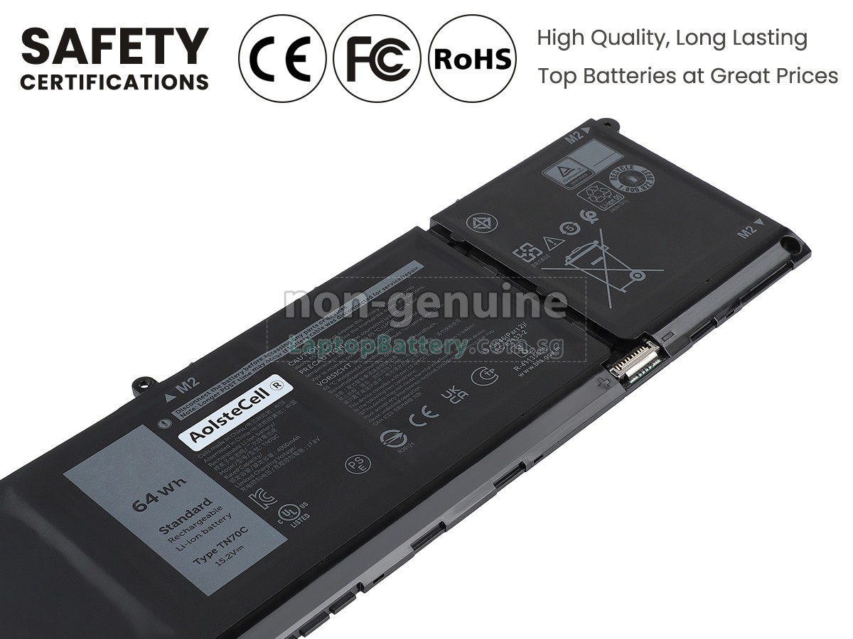 replacement Dell P133F001 battery