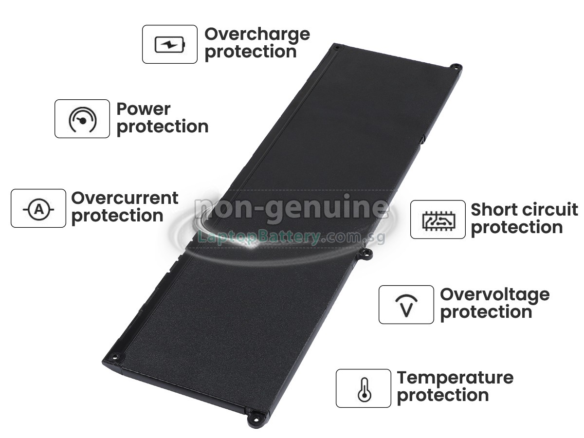replacement Dell P133F001 battery
